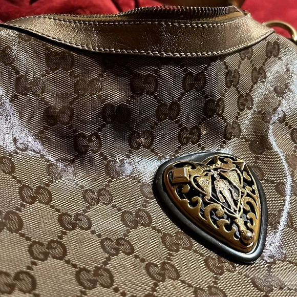 GUCCI Babouska Monogram Hobo shoulder bag - Picture 6 of 11